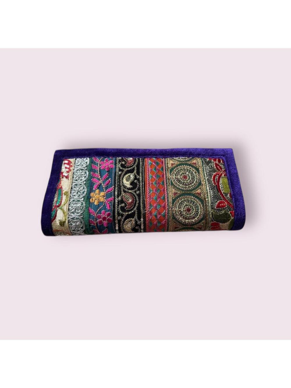 Handmade Indian Embroidered Boho Clutch Purse